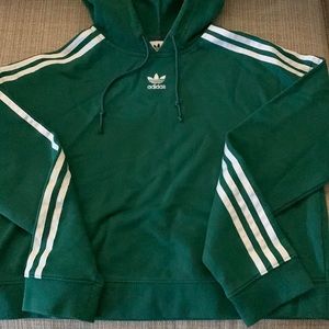 Adidas Green Pullover Hooded Sweatshirt size XS